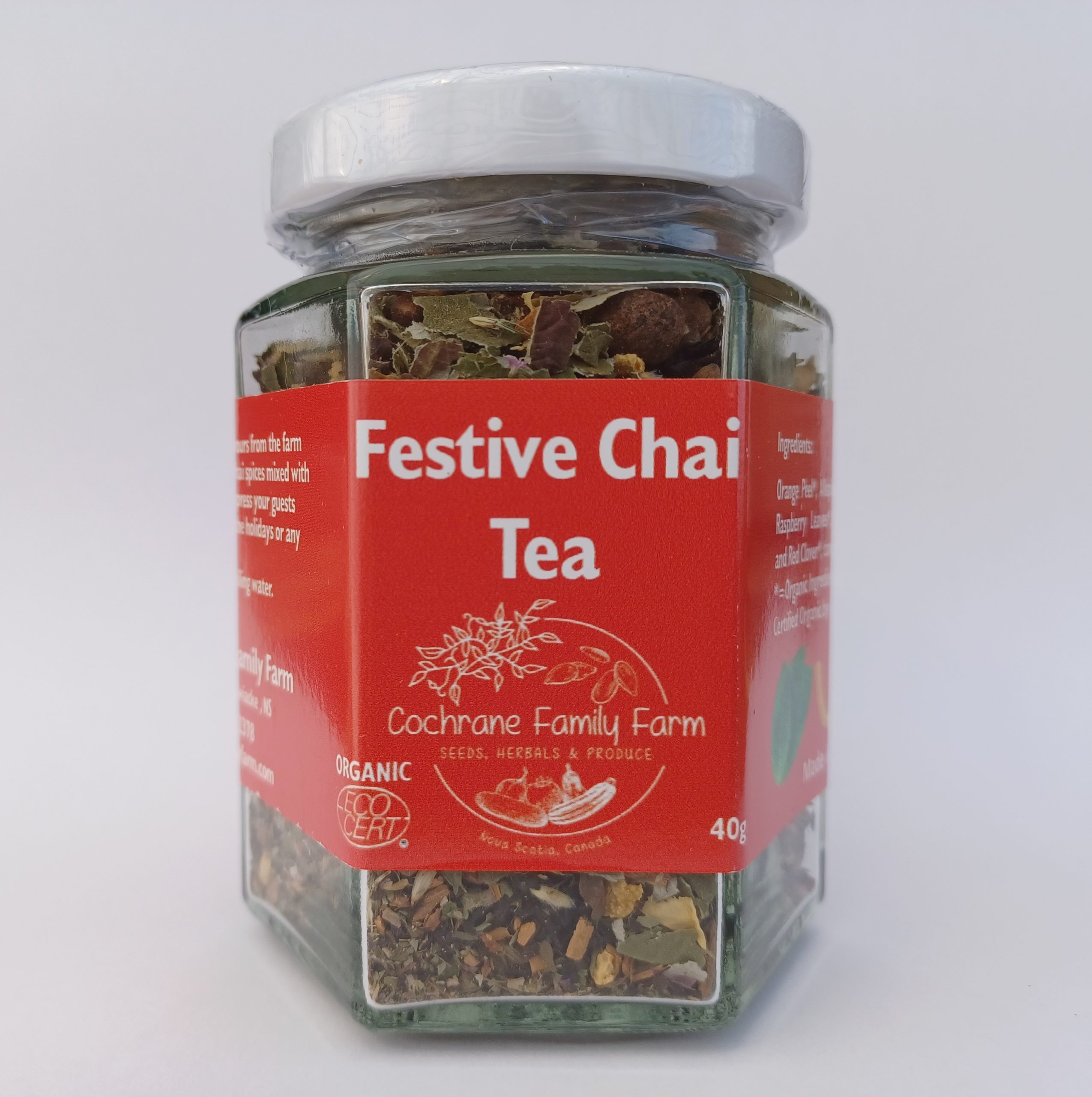 Tea, Festive Chai Tea Certified Organic